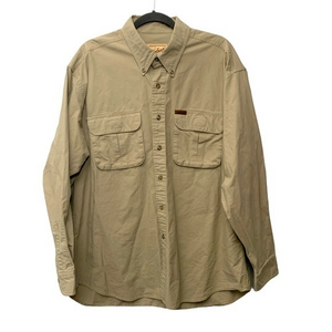 Woolrich Outdoorwear‎ Men’s Khaki Button Down Size XL